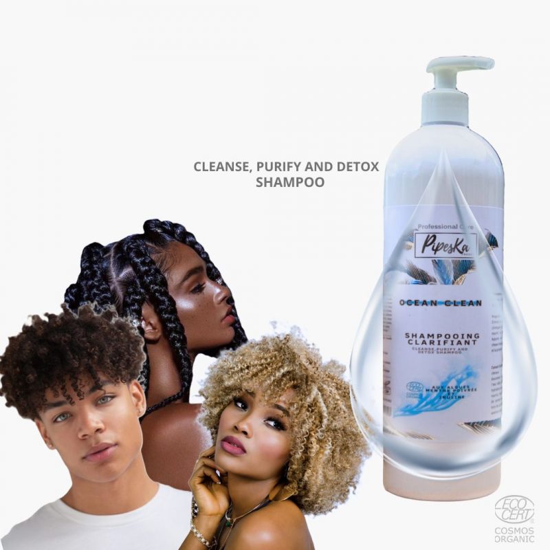 Shampooing Clarifiant BIO Ocean Clean – Détox  | Cosmos Organic 1L – Image 2