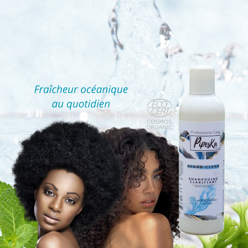 Shampooing Clarifiant Bio Ocean Clean – Détox-Cosmos Organic 250 ml – Image 3