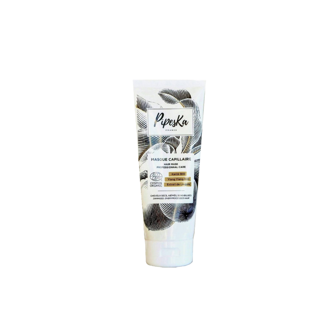 Mascarilla Reparadora Orgánica - Cabello Seco y Sensible | Pipeska 200 ml | Cosmos Organic