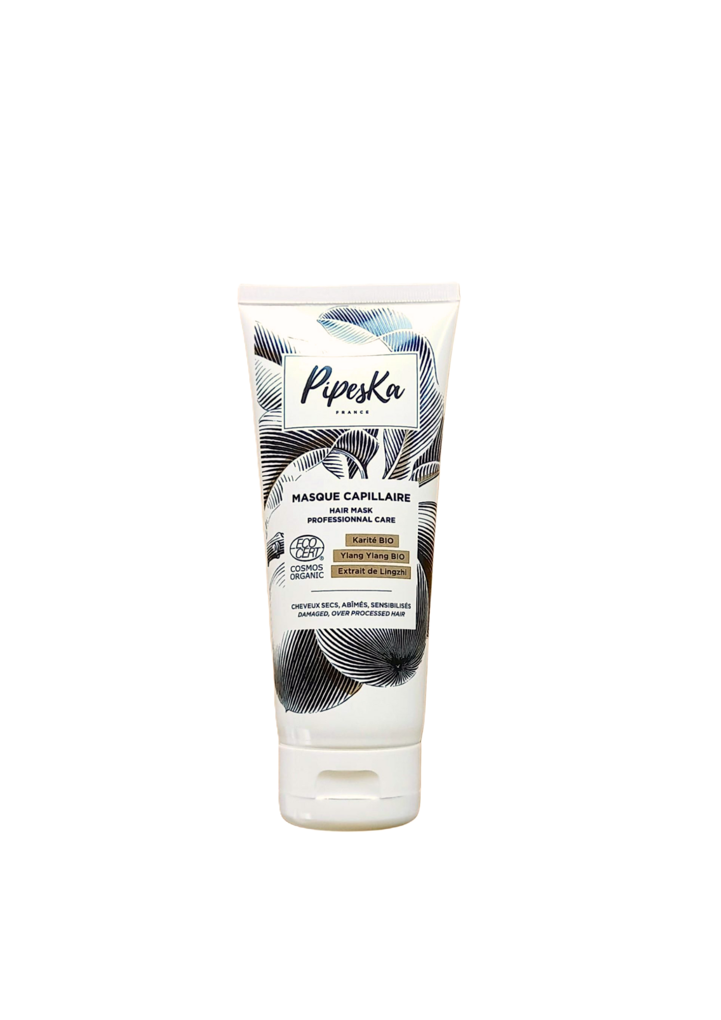 Masque capillaire bio Pipeska, réparateur et hydratant pour cheveux texturés et secs