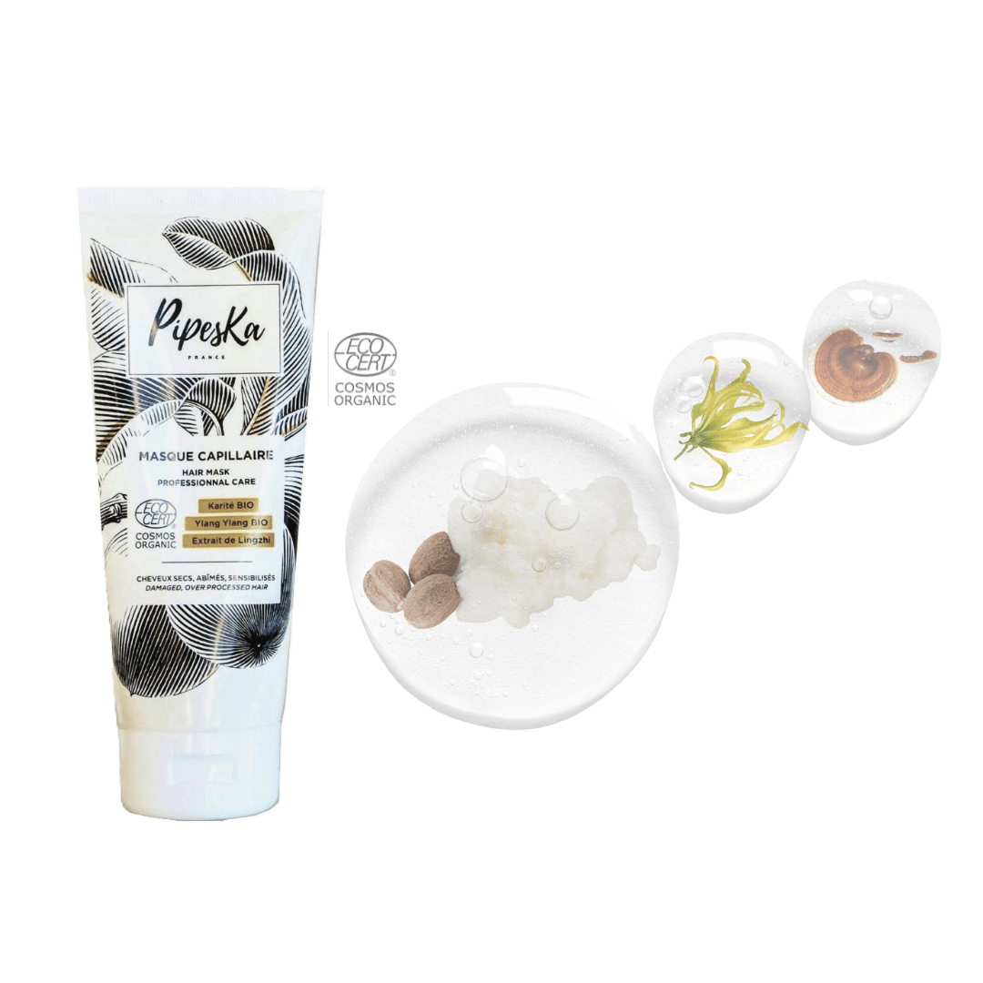 Masque Bio Réparateur – Cheveux Secs & sensibles | Pipeska 200 ml | Cosmos Organic - Imagen 2